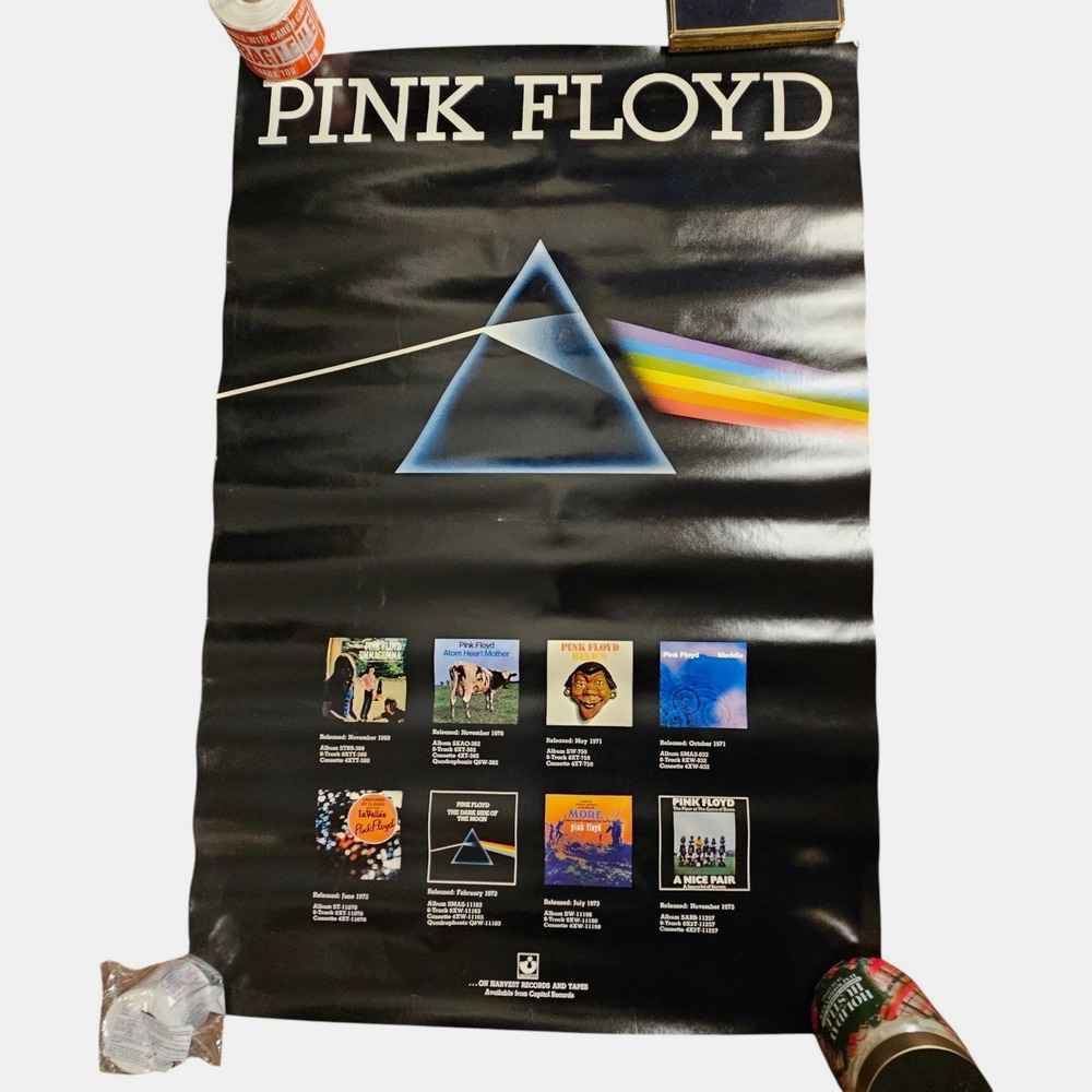 Pink Floyd The Dark Side of the Moon 24x35 Promo Album Poster Vintage 1970s Rock